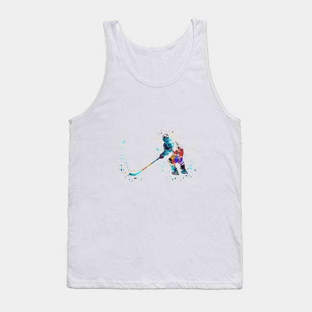 Hockey player Tank Top by RosaliArt